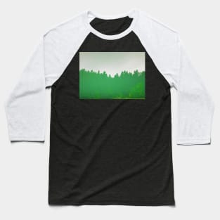 Forest Reflecting In The Calm Water Baseball T-Shirt